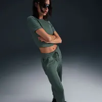Nike Sportswear Tech Fleece женская Mid-Rise Joggers цвет зеленый