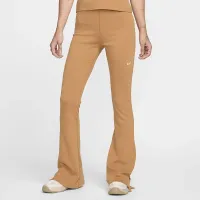 Nike Sportswear Chill Knit женская Tight Mini-Rib Flaцвет красный лосины цвет коричневый