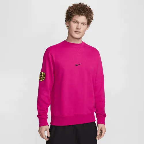 Nike Sportswear Club Fleece мужские Crew-Neck French Terry свитшот Pink