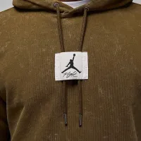 Nike Jordan Flight Fleece мужские Washed Pullover Толстовка с капюшоном цвет коричневый