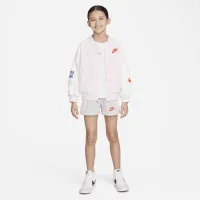 Nike XO Swoosh French Terry шорти Little дитячі шорти колір сірий