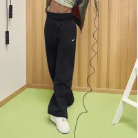 Nike Sportswear Phoenix Fleece жіноча З високою талією Wide-Leg Sweatpants колір чорний