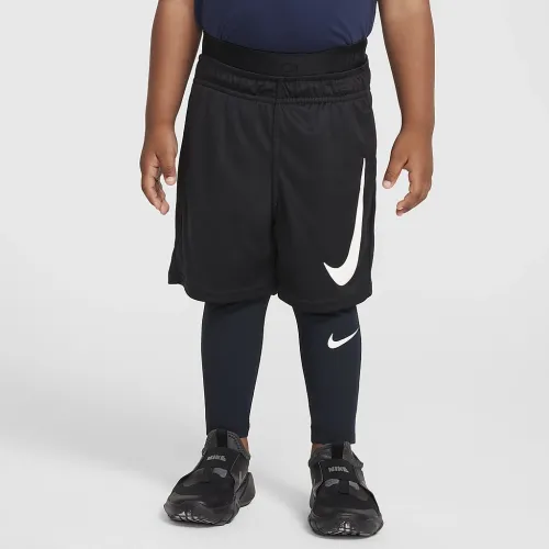 Nike Dri-FIT Pro Toddler Tights колір чорний