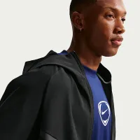 Nike Tech мужские Shori Knit Full-Zip Windrunner Куртка цвет черный