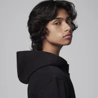 Nike Jordan MJ Brooklyn Big детские Fleece Full-Zip Толстовка с капюшоном цвет черный