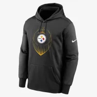Pittsburgh Steelers Icon Men’s Nike Therma NFL Pullover Толстовка з капюшоном колір чорний