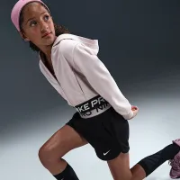 Nike Pro Fleece Big детские (Girls') Dri-FIT шорты цвет черный