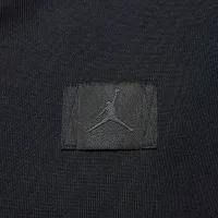 Nike Jordan Flight Fleece женская Cropped Satin-Lined Толстовка с капюшоном цвет черный