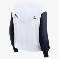 West Virginia Athletic Prep Colorblocked Script Women’s Nike College Full-Zip Толстовка з капюшоном колір білий