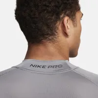 Nike Pro чоловічі Dri-FIT Fitness Mock-Neck Long-Sleeve Top колір сірий