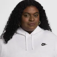 Nike Sportswear Club Fleece женская Pullover Толстовка с капюшоном (большие размеры) цвет коричневый