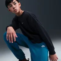 Nike Sportswear Club Fleece Big дитячі Loose Pants блакитний