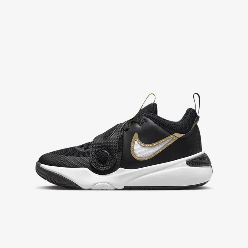 Nike Team Hustle D 11 Big дитячі баскетбольні Кросівки колір чорний