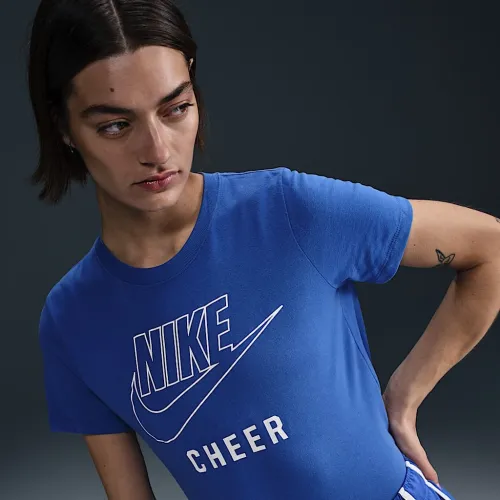 Nike Swoosh женская Cheer футболка синий