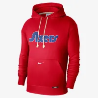 Philadelphia 76ers Standard Issue City Edition чоловічі Nike Dri-FIT NBA Courtside Толстовка з капюшоном колір червоний