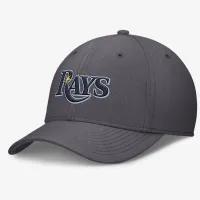 Tampa Bay Rays Swoosh мужские Nike Dri-FIT MLB Hat цвет серый