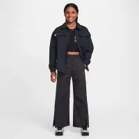 Nike Sportswear Big детские (Girls') Woven Wide-Leg Pants цвет черный