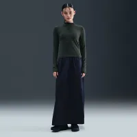 Nike Sportswear Chill Knit жіноча Slim Long-Sleeve Mock-Neck футболка колір зелений