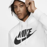 Nike Sportswear Club Fleece мужские Graphic Pullover Толстовка с капюшоном цвет белый