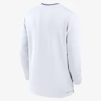 LSU Tigers Sideline Coach чоловічі Nike Dri-FIT College 1/2-Zip Long-Sleeve Top колір білий