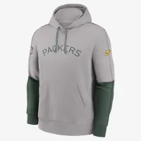 цвет зеленый Bay Packers Logo Team Issue Club мужские Nike NFL Pullover Толстовка с капюшоном цвет серый