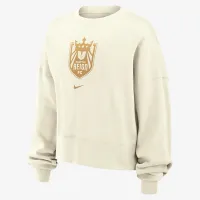 Seattle Reign Phoenix Fleece жіноча Nike NWSL Crew-Neck світшот колір білий