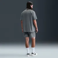 Nike 24.7 PerfectStretch чоловічі Dri-FIT Short-Sleeve Button-Down Top колір сірий