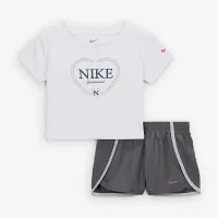 Nike Dri-FIT Game, Swoosh, Match! Baby 2-Piece Solid набор цвет серый