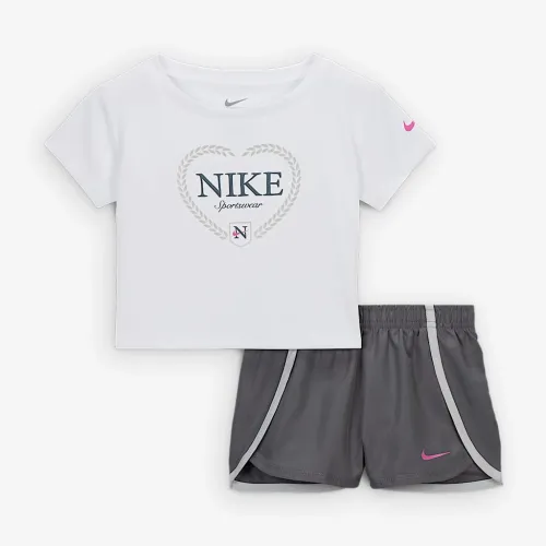Nike Dri-FIT Game, Swoosh, Match! Baby 2-Piece Solid набор цвет серый
