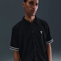 Nike Kobe мужские Pleated Short-Sleeve баскетбольные Top цвет черный