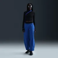 Nike Sportswear Phoenix Fleece женская Mid-Rise оверсайз Tapeцвет красный Pants синий