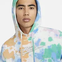 Nike Sportswear Club Fleece чоловічі Ice-Dye Pullover Толстовка з капюшоном блакитний