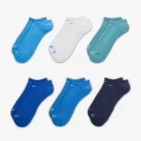 Nike Everyday Plus Cushioned тренувальні No-Show шкарпетки (6 пар) різнокольорові