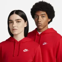 Nike Sportswear Club Fleece жіноча Pullover Толстовка з капюшоном колір червоний
