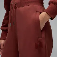 Nike Jordan Flight Fleece женская Open-Hem Pants цвет коричневый