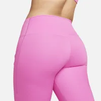 Nike Go женская Firm-Support С высокой Талией 7/8 лосины с карманамицвет красный
