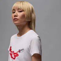 Nike Jordan женская Graphic футболка цвет белый