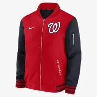 Washington Nationals Authentic Collection Dugout чоловічі Nike MLB Full-Zip Bomber Куртка колір червоний