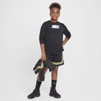 Nike Dri-FIT Fly Crossover Big детские (Girls') баскетбольные шорты (Extended Size) цвет черный