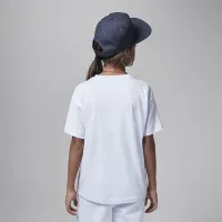 Nike Jordan Big дитячі Push Through Graphic футболка колір сірий