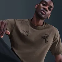 Nike Sportswear Max90 футболка колір коричневий