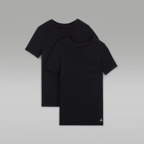 Nike Jordan Big детские Flight Base футболкаs (2 пары) цвет черный
