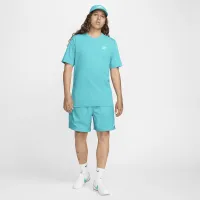 Nike Sportswear Club мужские футболка цвет зеленый