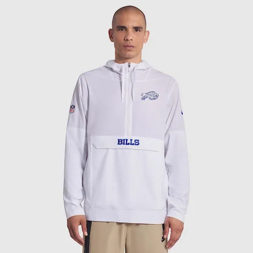 Buffalo Bills Rivalries Collection Sideline Anorak чоловічі Nike NFL 1/2-Zip Hooded Куртка колір білий