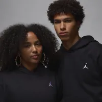 Nike Jordan Brooklyn Fleece мужские Pullover Толстовка с капюшоном цвет черный