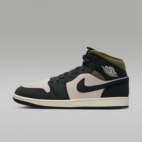 Nike Air Jordan 1 Mid SE мужские Кроссовки цвет коричневый