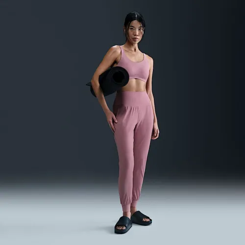 Nike Zenvy жіноча Dri-FIT З високою талією Joggers колір фіолетовий