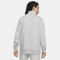 Nike Sportswear Club мужские Brushed-Back 1/2-Zip Pullover цвет серый