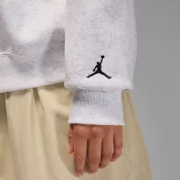 Nike Jordan Brooklyn Fleece женская Crew-Neck свитшот цвет коричневый
