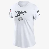Kansas City Chiefs Salute to Service Legend женская Nike NFL футболка цвет белый